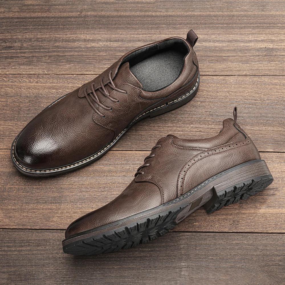 Hommes chaussures décontractées marque de mode confortable 2025 chaussures en cuir # KD826