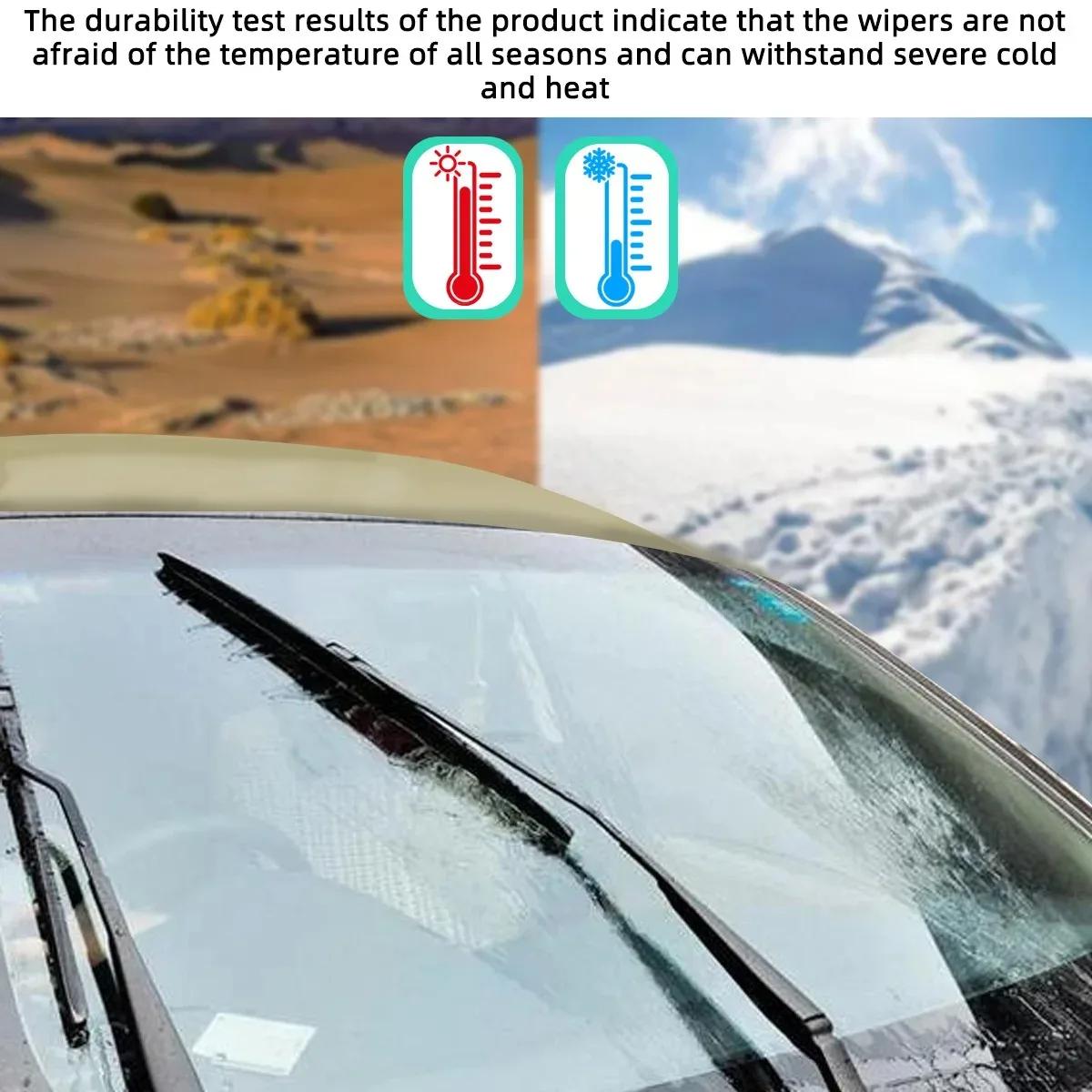Ensemble d'essuie-glace avant et arrière, lames de coupe pour fenêtre, pare-brise, accessoire de net