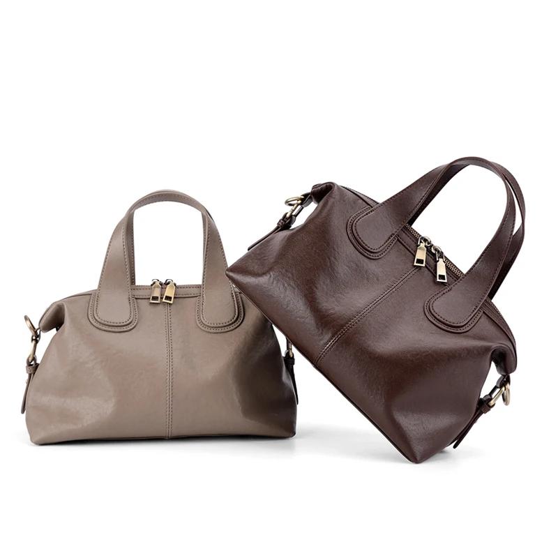 Sac à bandoulière en cuir souple de haute qualité pour femmes, nouveau design, sac à main en cuir de