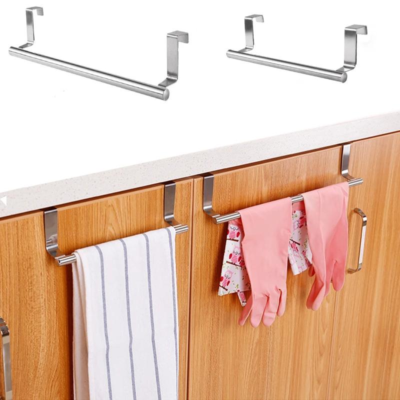 Porte d'armoire de cuisine, porte-serviettes en acier inoxydable, porte arrière, porte-serviettes su