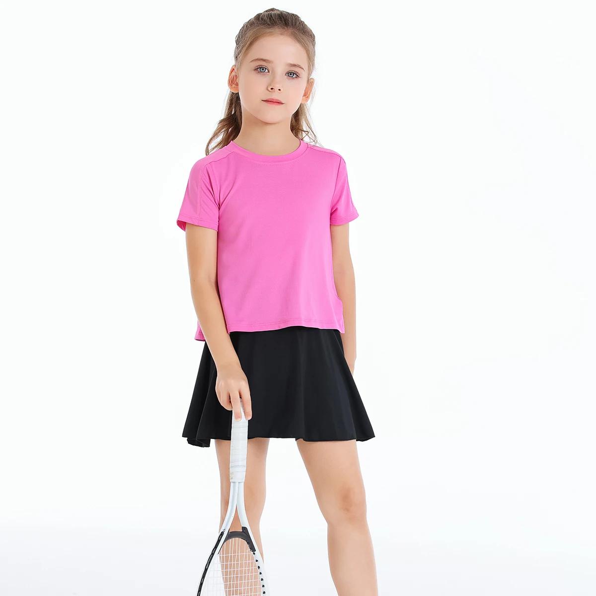 Jupe-Short Sportive pour Tennis avec Poches Latérales et Taille Haute – Tenue Active pour Filles, En