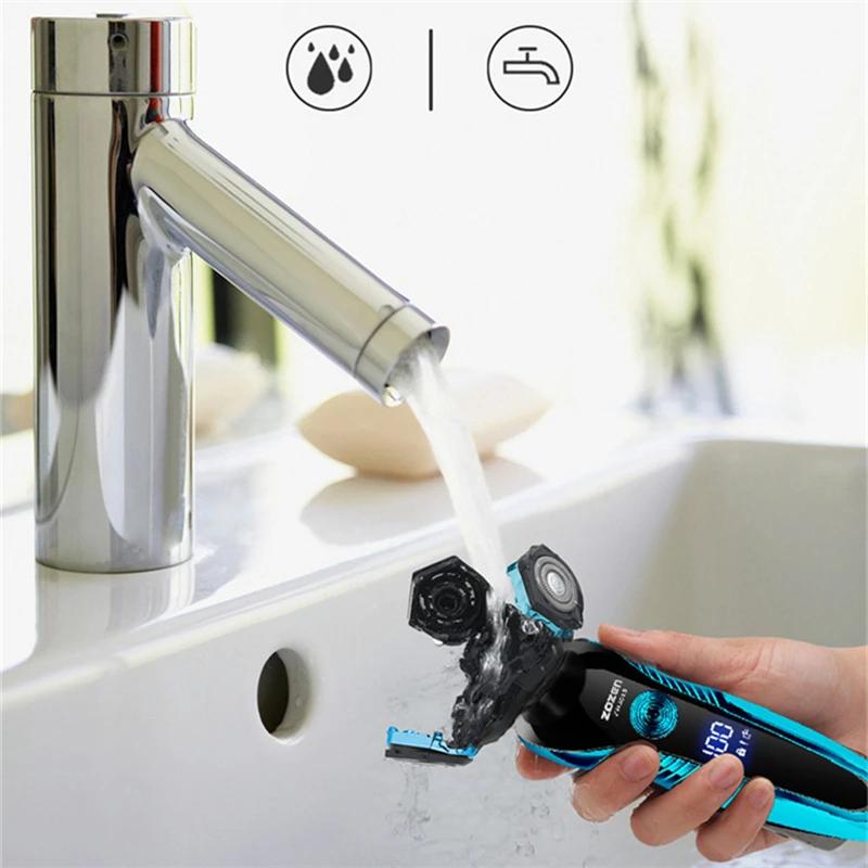 ZOZEN rasoir électrique lavable Rechargeable rasoir électrique Machine à raser pour hommes corps che