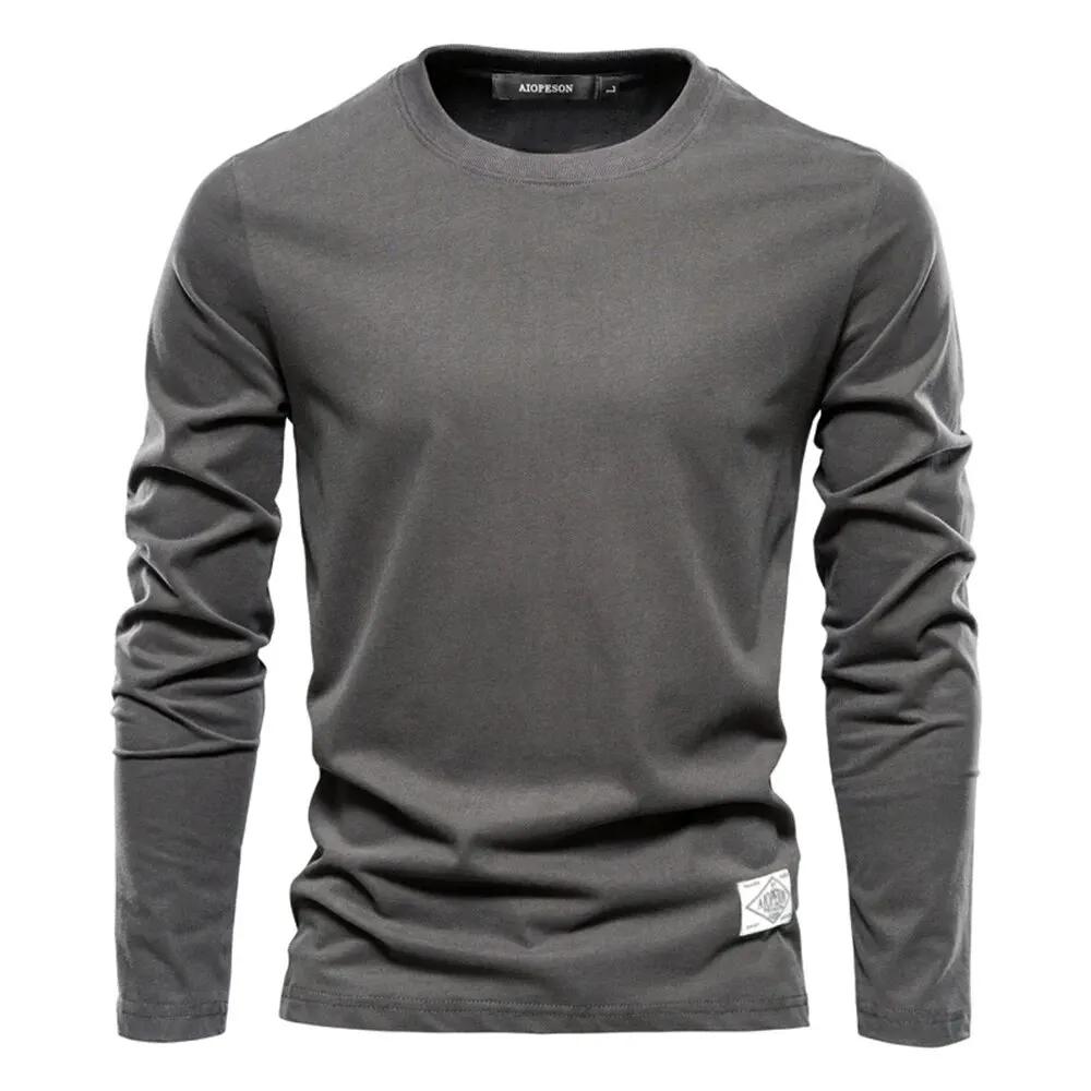 T-shirt à manches longues pour hommes, Économie décontractés pour hommes, Vêtements classiques pour