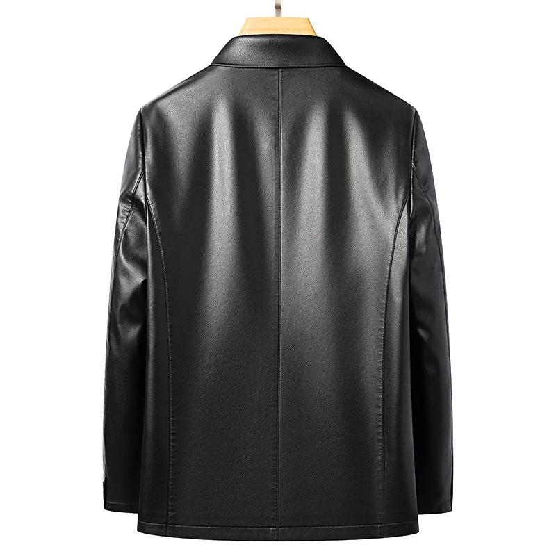 YN-2582 printemps nouveau manteau en cuir véritable bouton haut de haute qualité manteau en peau de