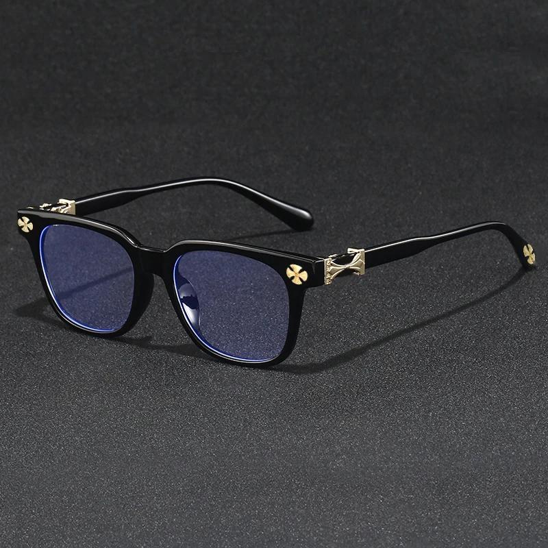 Nouvelles lunettes anti-lumière bleue pour femmes 2026, monture surdimensionnée avec strass, protect
