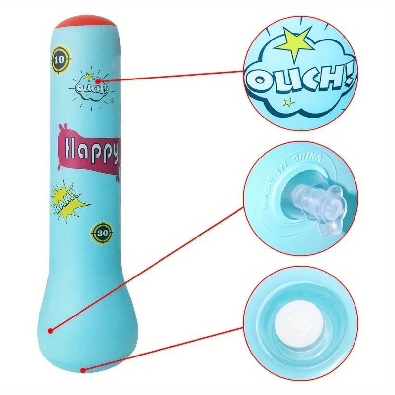 Sac de boxe gonflable pour enfants, avec jouets gonflables à rebond, sac Bop pour enfants, cadeaux a