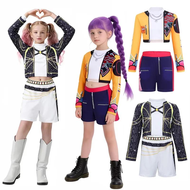 Ensembles de vêtements pour filles, costumes de Cosplay de dessin animé pour enfants, spectacle sur