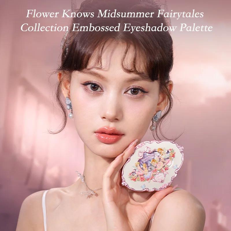 Palette de maquillage cinq couleurs en relief de la collection Flower Knows Midsummer Fairytales