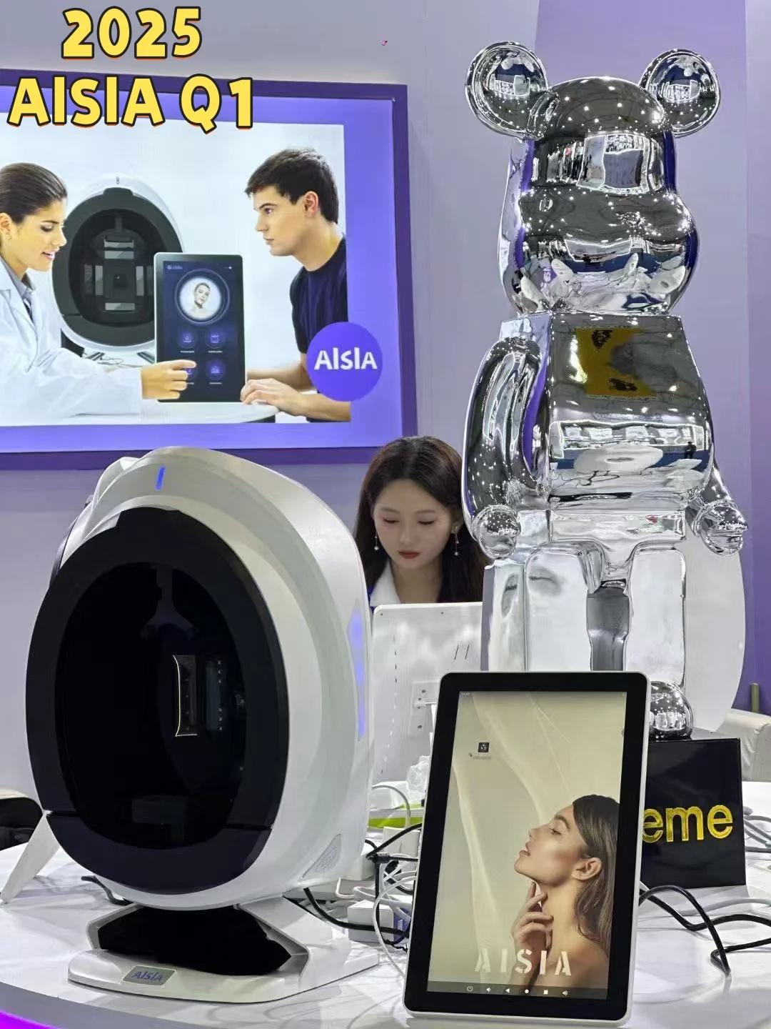 Analyseur de peau Portable 4G WiFi 8 spectres, miroir magique 3D, testeur intelligent, gros données,