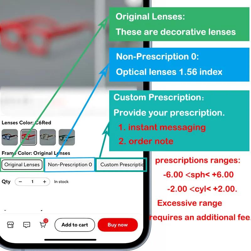 56431 monture de lunettes transparente femmes Prescription lunettes claires hommes monture optique l