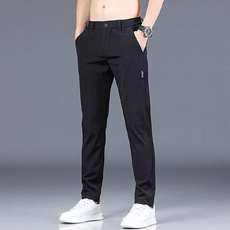 Pantalon de Golf Slim Fit pour hommes, haute qualité, élastique, tendance, polyvalent, décontracté,