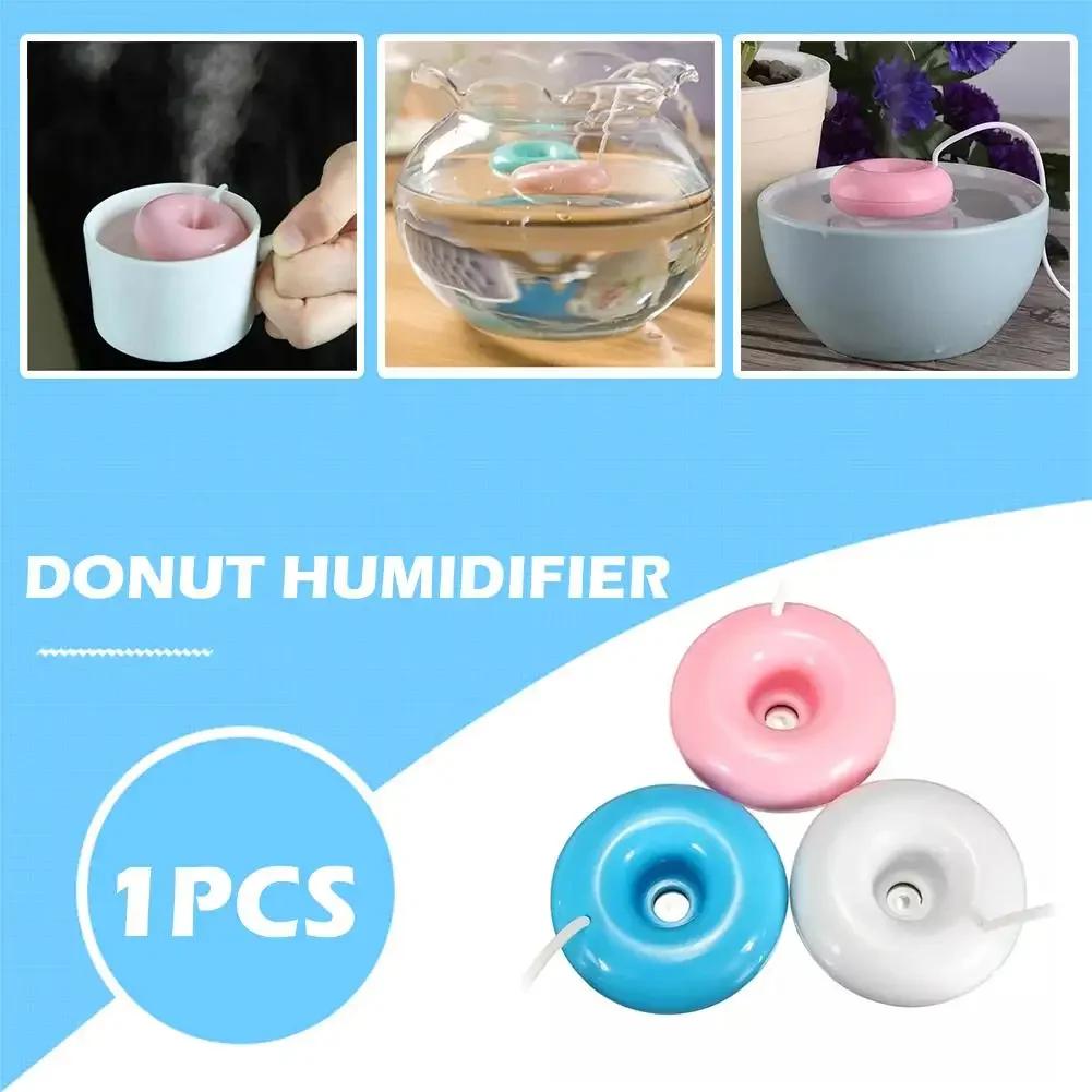 Mini humidificateur à ions négatifs Donut, purificateur d'air rond USB pour la maison, le bureau, di