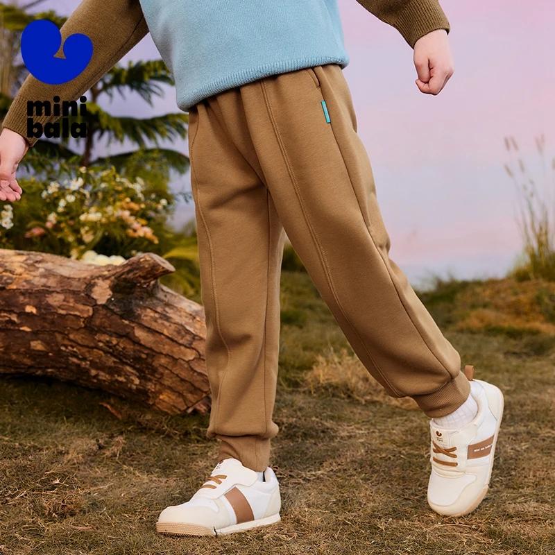 Mini Bala enfants pantalons printemps automne nouveau épais doublé polaire pantalons de survêtement