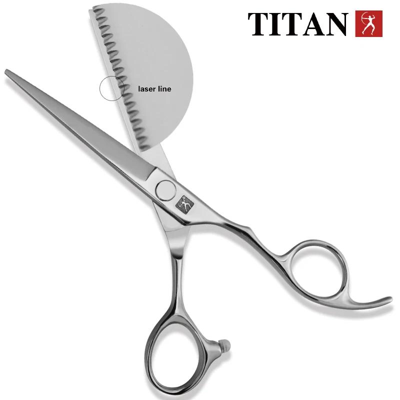 TITAN professionnel fil Laser ciseaux à cheveux coupe de cheveux ciseaux coupe barbier ciseaux de co
