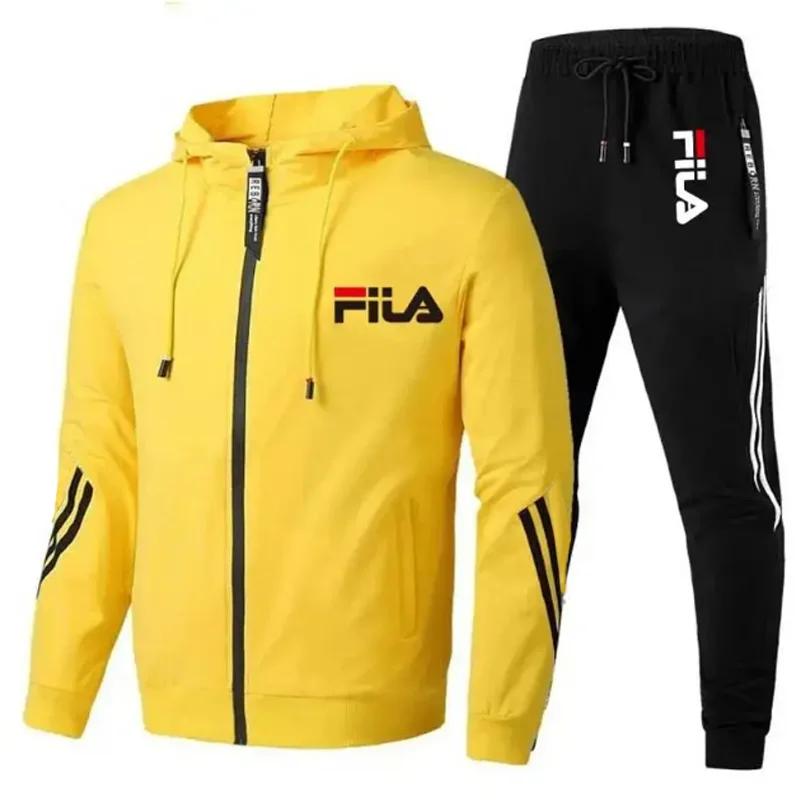 Ensemble de jogging décontracté deux pièces pour homme 2026 : veste zippée d'extérieur printemps-aut