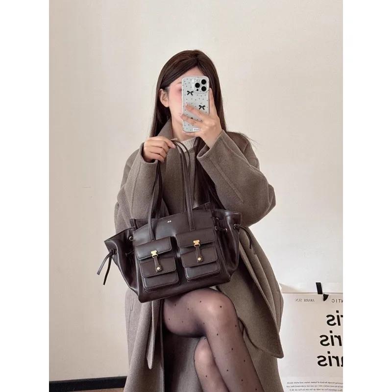 JW PEI Sac à main de poche, sac fourre-tout de moto, femme, grande capacité, banlieue, sac à bandoul