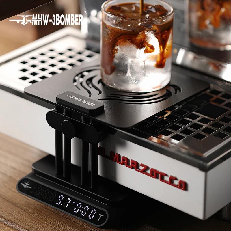 Machine à café MHW-3BOMBER Support de pesée avec silicone Non-ald Pad recommande-balance réglable Ho