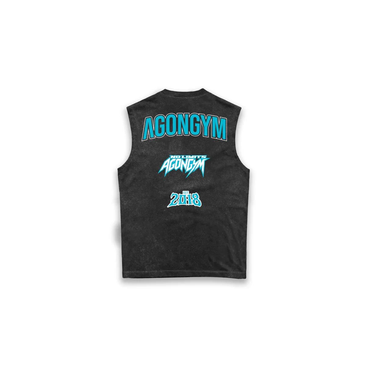 AGONGYM Muscle Guys marque musculation lavé hommes Singlet gymnases Stringer débardeur hommes Fitnes