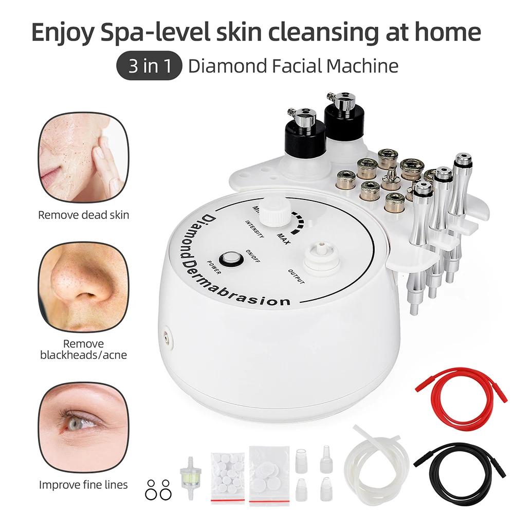 Machine professionnelle de microdermabrasion au diamant, pulvérisation d'eau, exfoliation du visage,