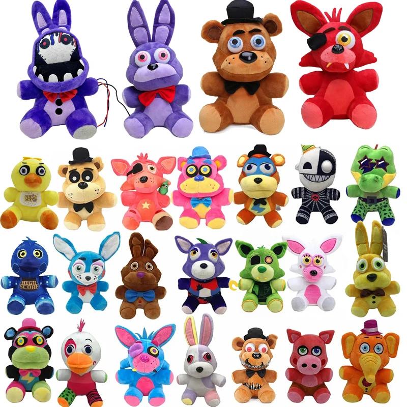 Cinq soir à Freddy Fnaf mignon jouets en peluche jeu poupée Bonnie ours Foxy dessin animé poupées en