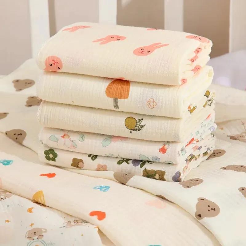 Couverture de réception pour bébé, en mousseline de coton, pour nouveau-né, literie, serviette de ba