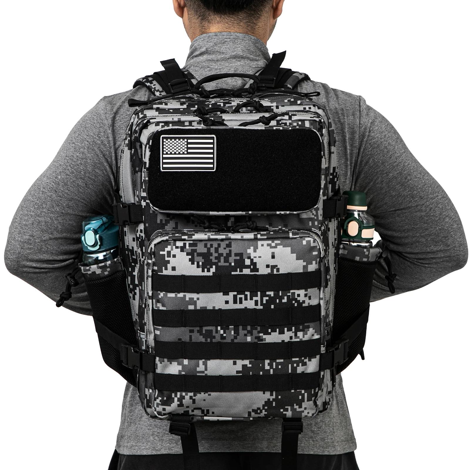 45L sac à dos tactique sac de survie chasse MOLLE sac à dos GYM pour hommes EDC randonnée en plein a