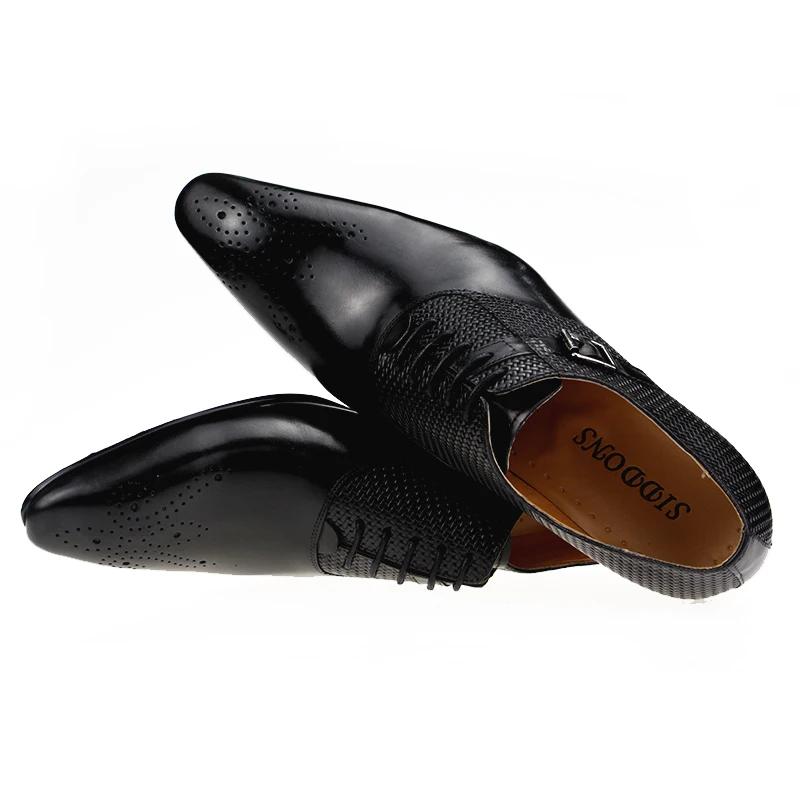 Chaussures formelles en cuir véritable pour hommes, mode Zapato Social, robe de mariée, mocassins im