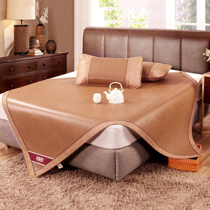 Matelas pliable double face contre les virus du rotin naturel, matelas frais pour la glace, les viru