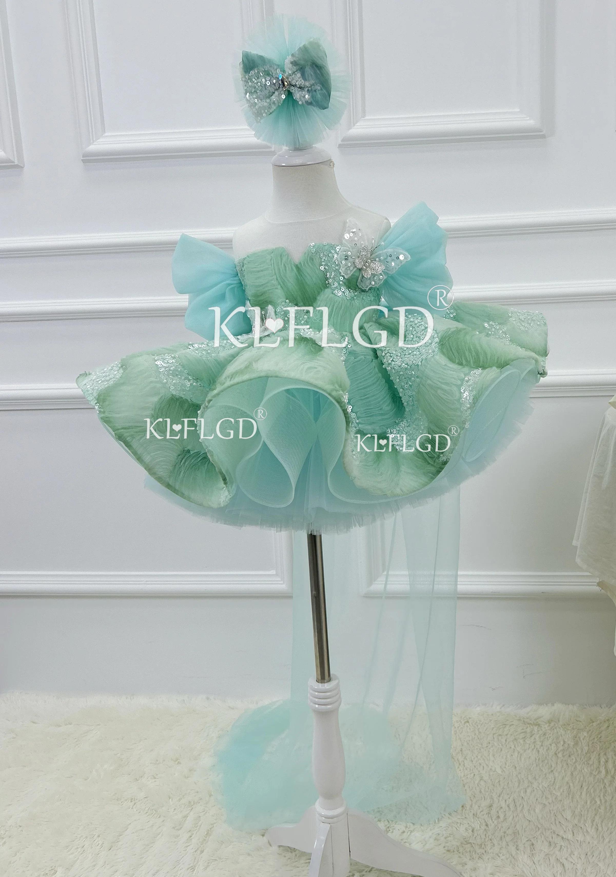 KLGFLD nouvelle magnifique robe de cocktail haut de gamme élégante fille hôte parole traînant robe f