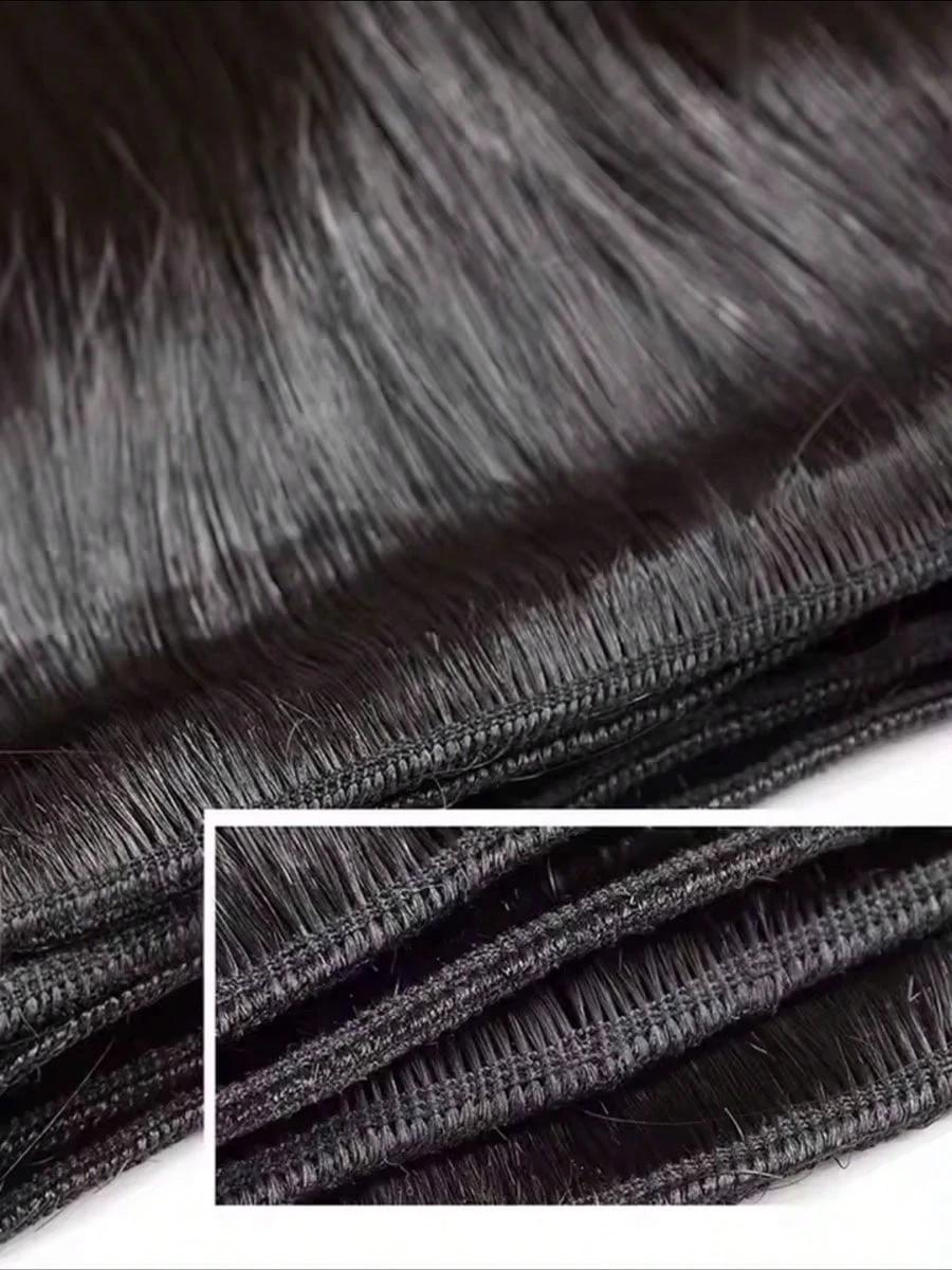 Extensions de Cheveux Humains Naturels Raides Comme des Baguettes, 36-40 Pouces, Cheveux Bruts, Lots