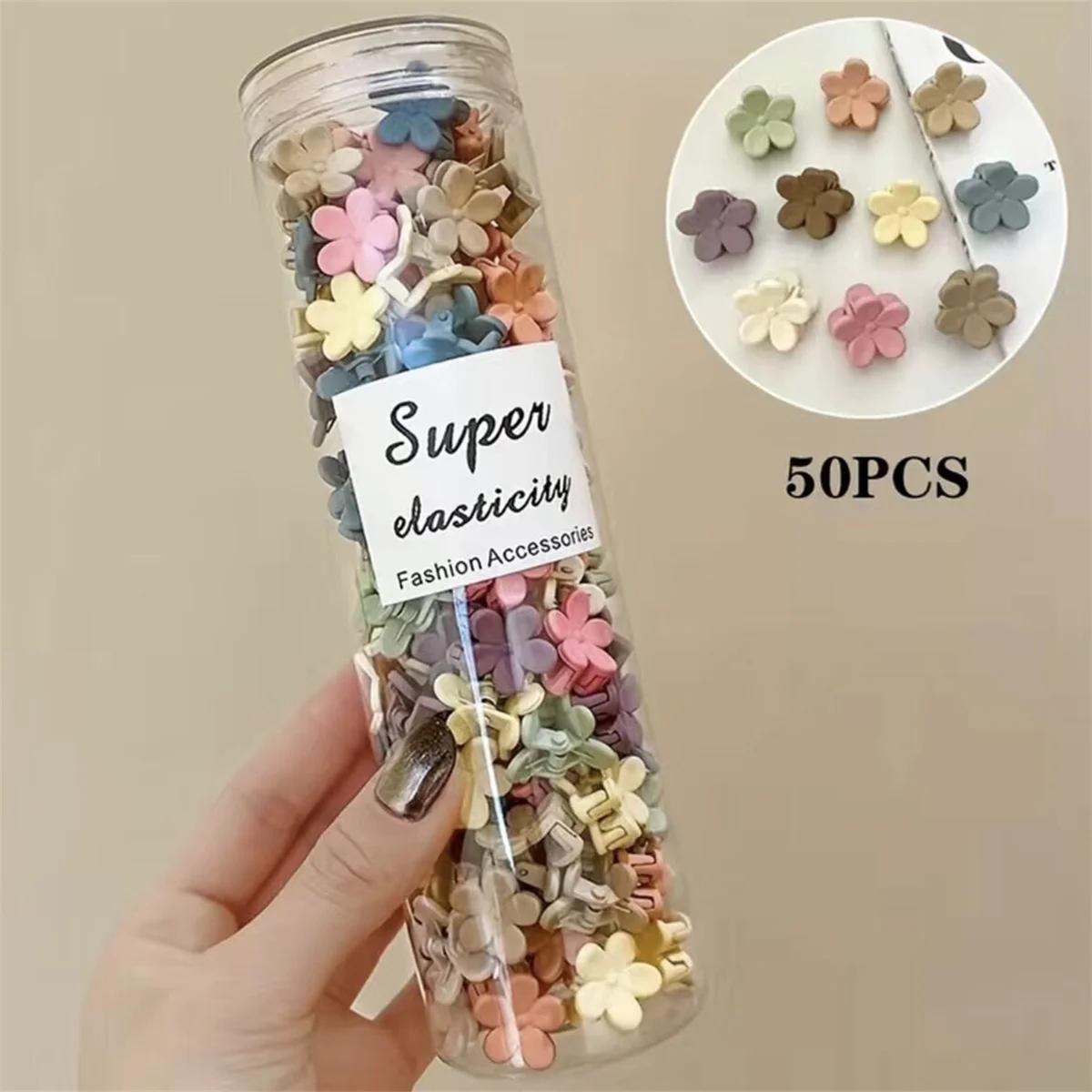 50 pièces/ensemble griffes de cheveux mignonnes petite taille Mini épingle à cheveux pinces à cheveu