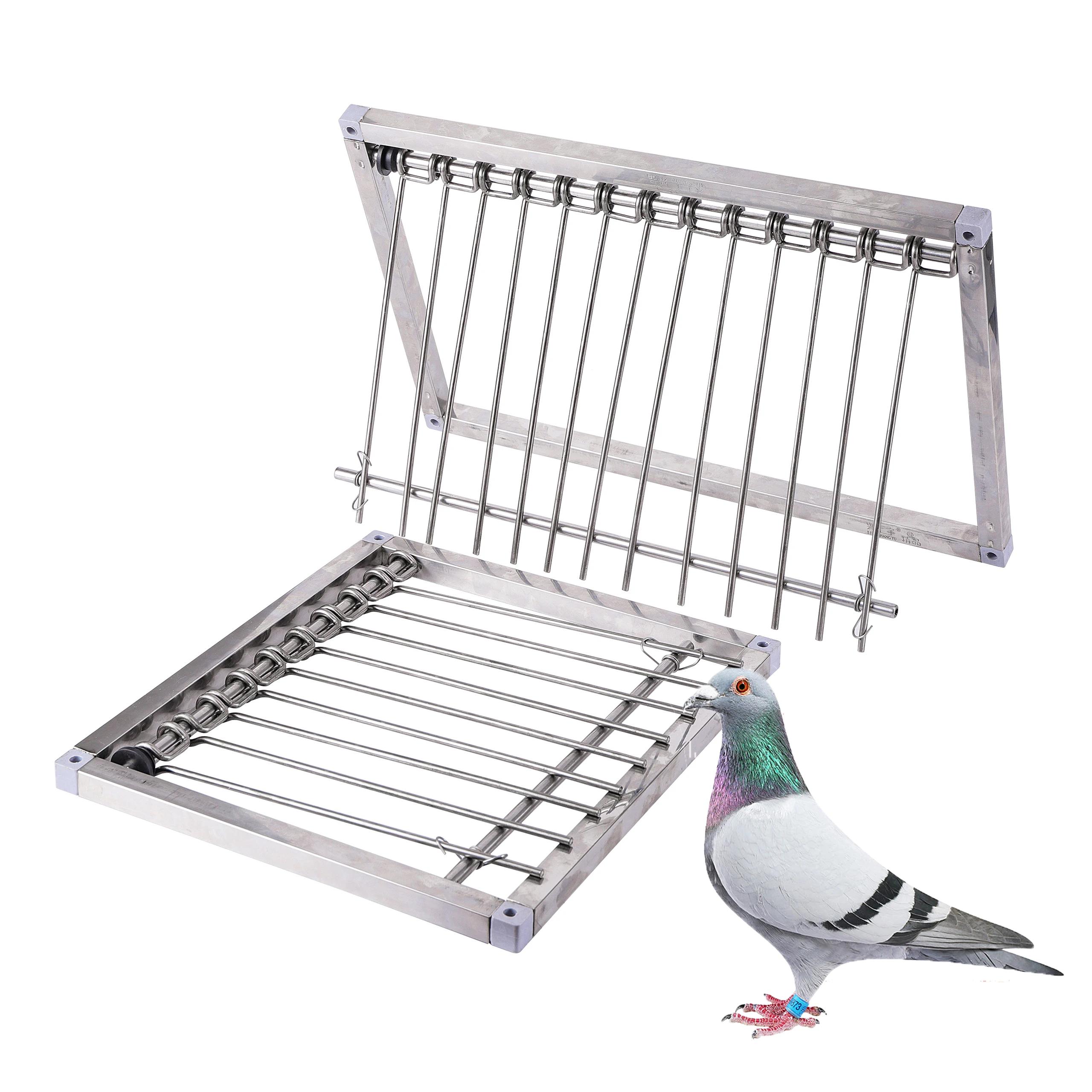 Piège à queue d'aronde en acier inoxydable, 1 pièce, porte de Pigeon, cadre métallique, fournitures