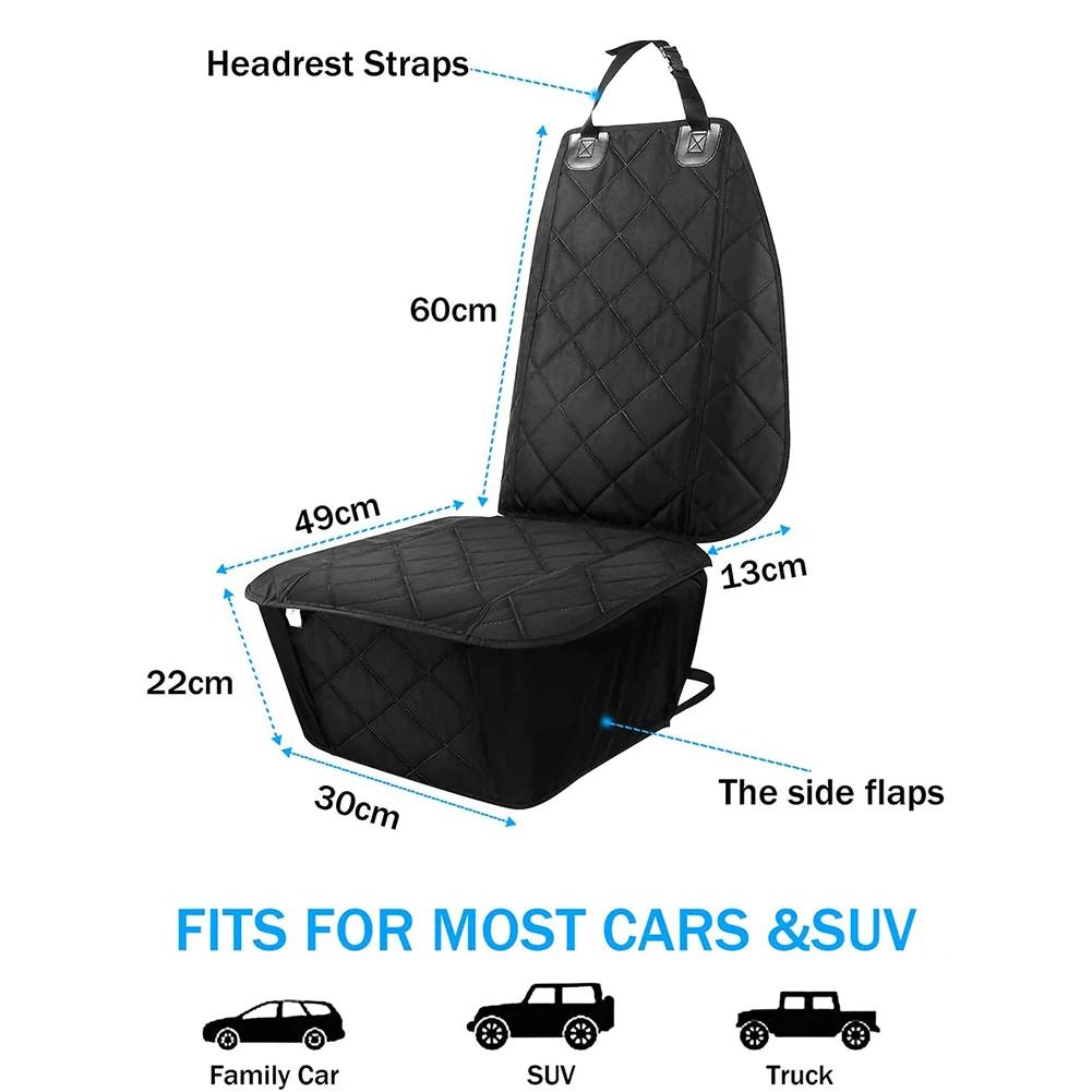 Juste de siège avant de voiture pour chien, imperméable, coordonnante, Polymères de siège arrière de