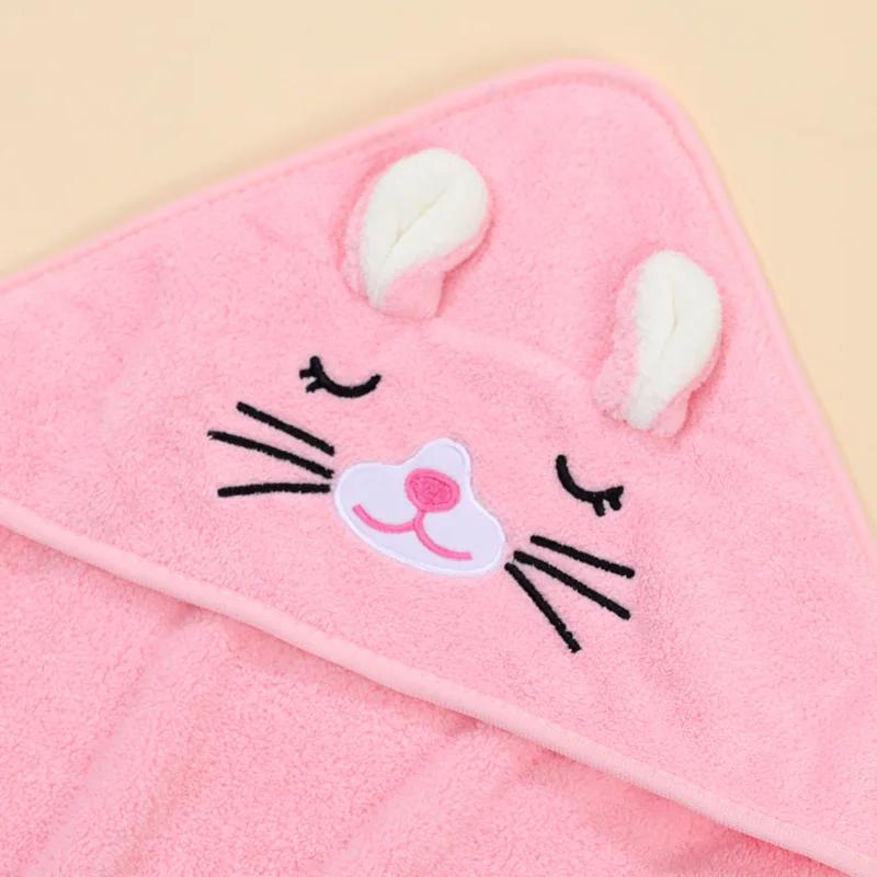 Serviettes de bain pour bébé, dessin animé, douce, à capuche, pour nouveau-né, couverture, mignon, p