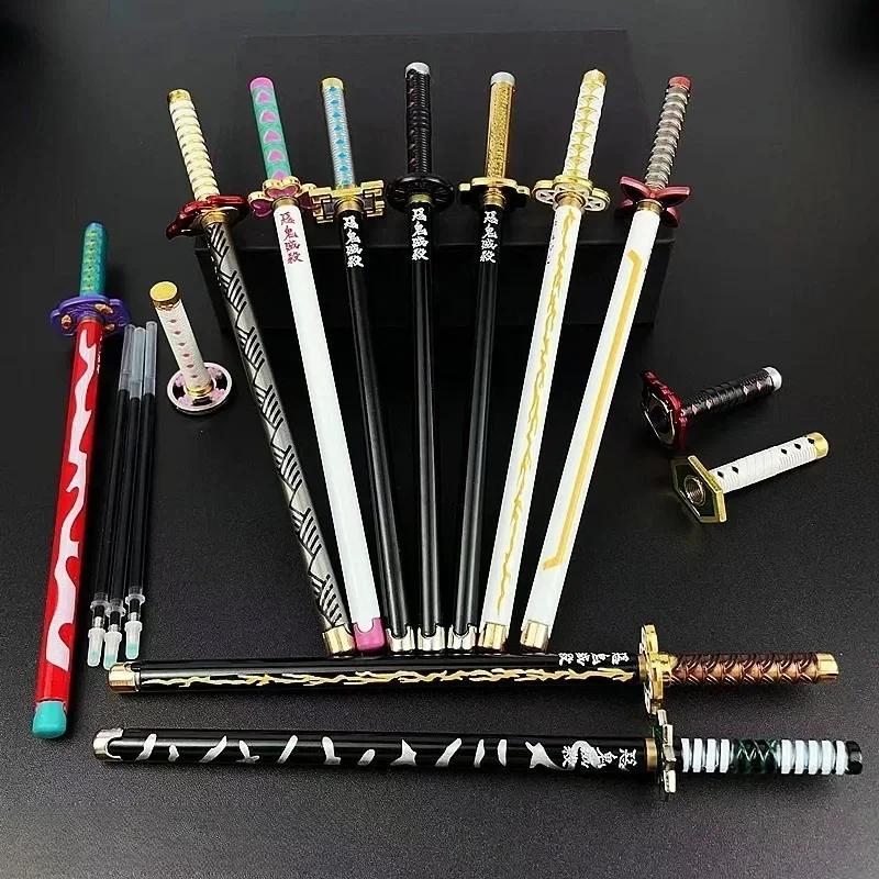 Stylo Gel modèle démon, recharge noire, accessoire de Cosplay, cadeau pour enfant étudiant, épée Sla