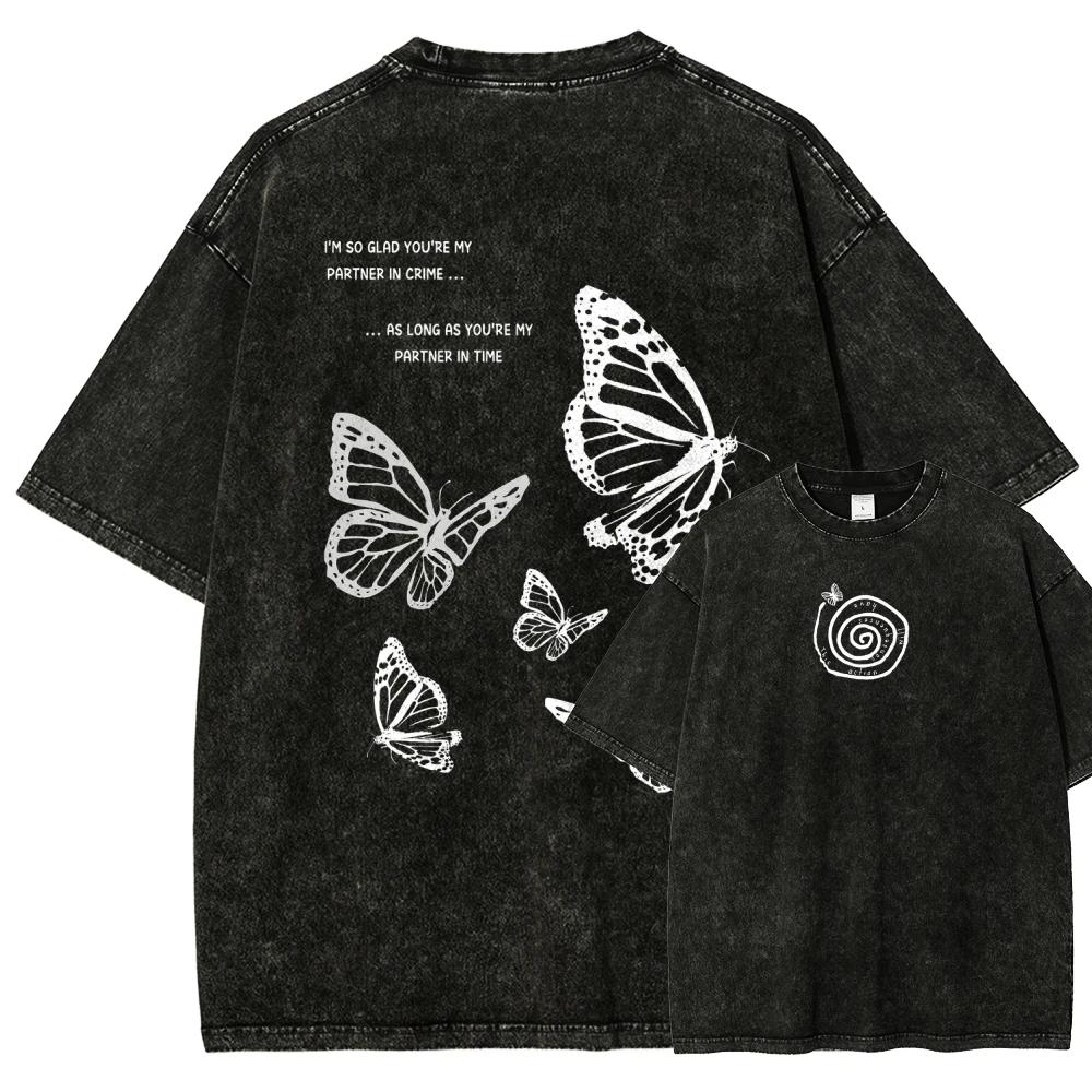 T-shirt délavé Life is Strange, vêtements de personnalité, adaptés à toutes les saisons, grande tail