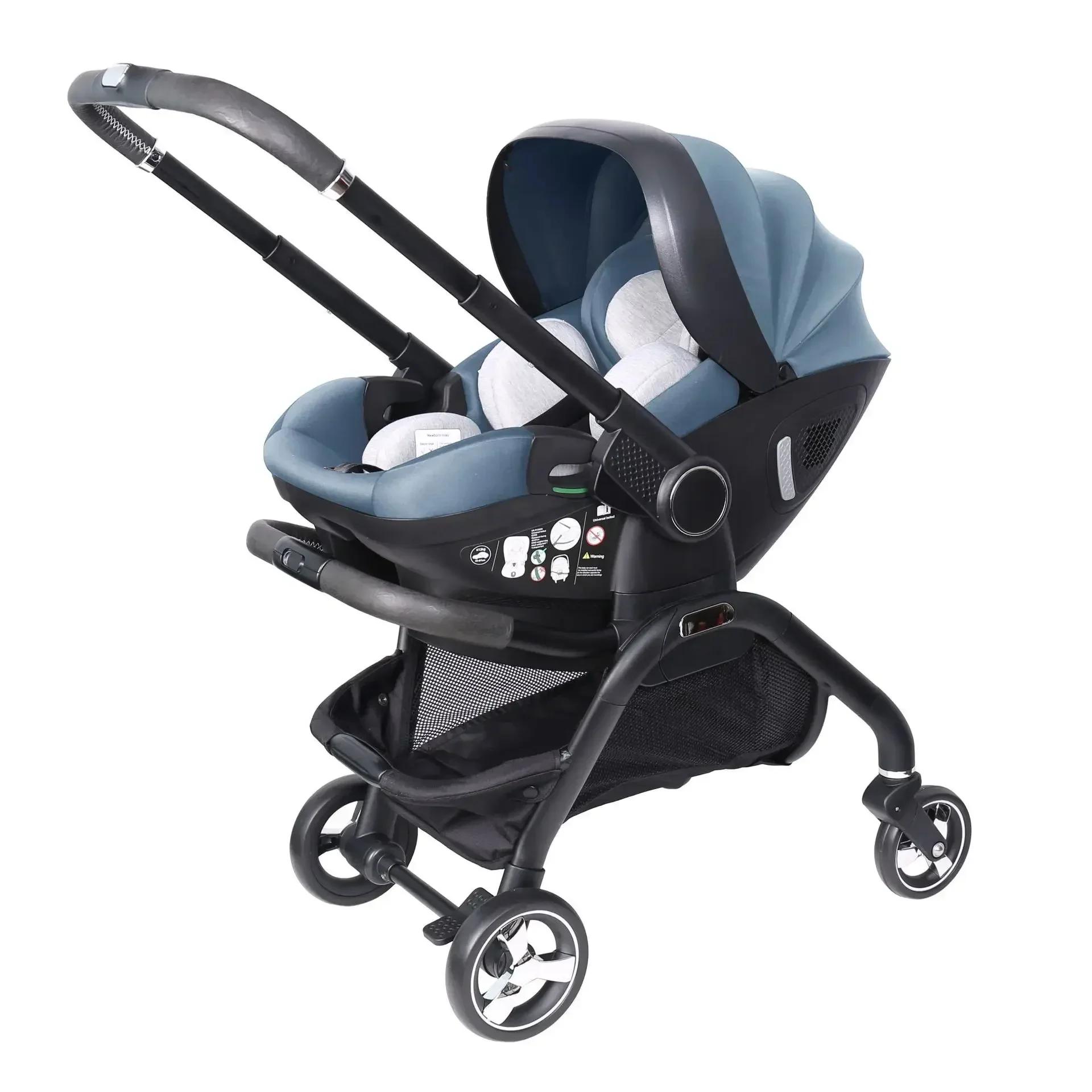 Poussette 4 en 1 pour nouveau-né, siège auto multifonction, légère, à quatre roues, poussette bidire
