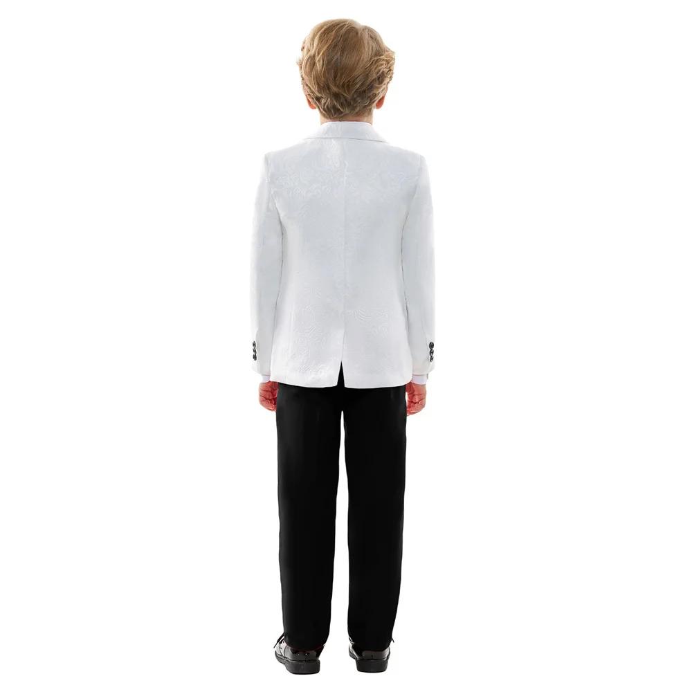 Ensemble de Costume de mariage classique pour garçons, costumes de smoking ajustés, Blazer, gilet, p