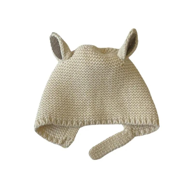 0-2 ans bébé chapeau automne hiver oreille lapin tricoté enfants chapeau bébé filles bébé garçons mi