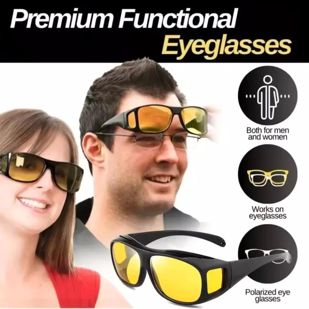Lunettes de conduite anti-éblouissement vision nocturne, accessoires intérieurs de voiture, lunettes