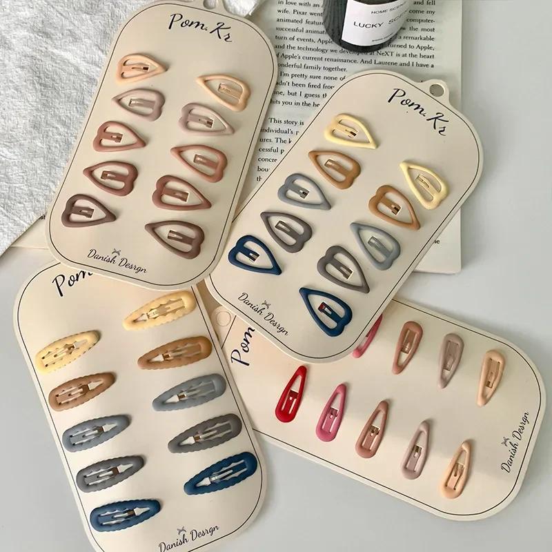 Pinces à cheveux étoiles colorées pour bébés filles, 10 pièces, pince à cheveux en métal à paillette