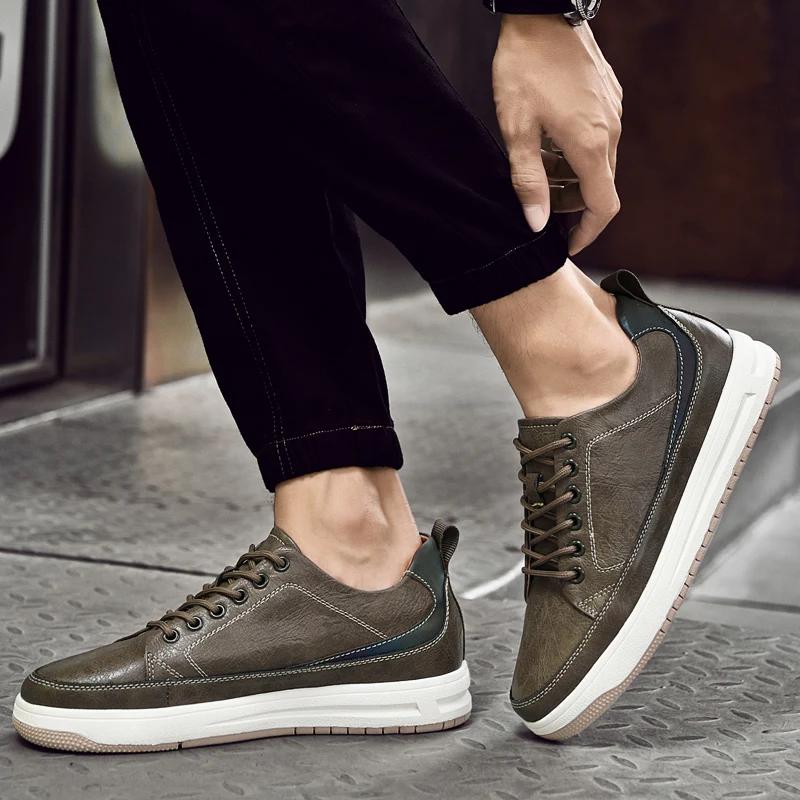 Chaussures de sport épaisses pour hommes, baskets élévatrices, semelle intérieure augmentée, recomma