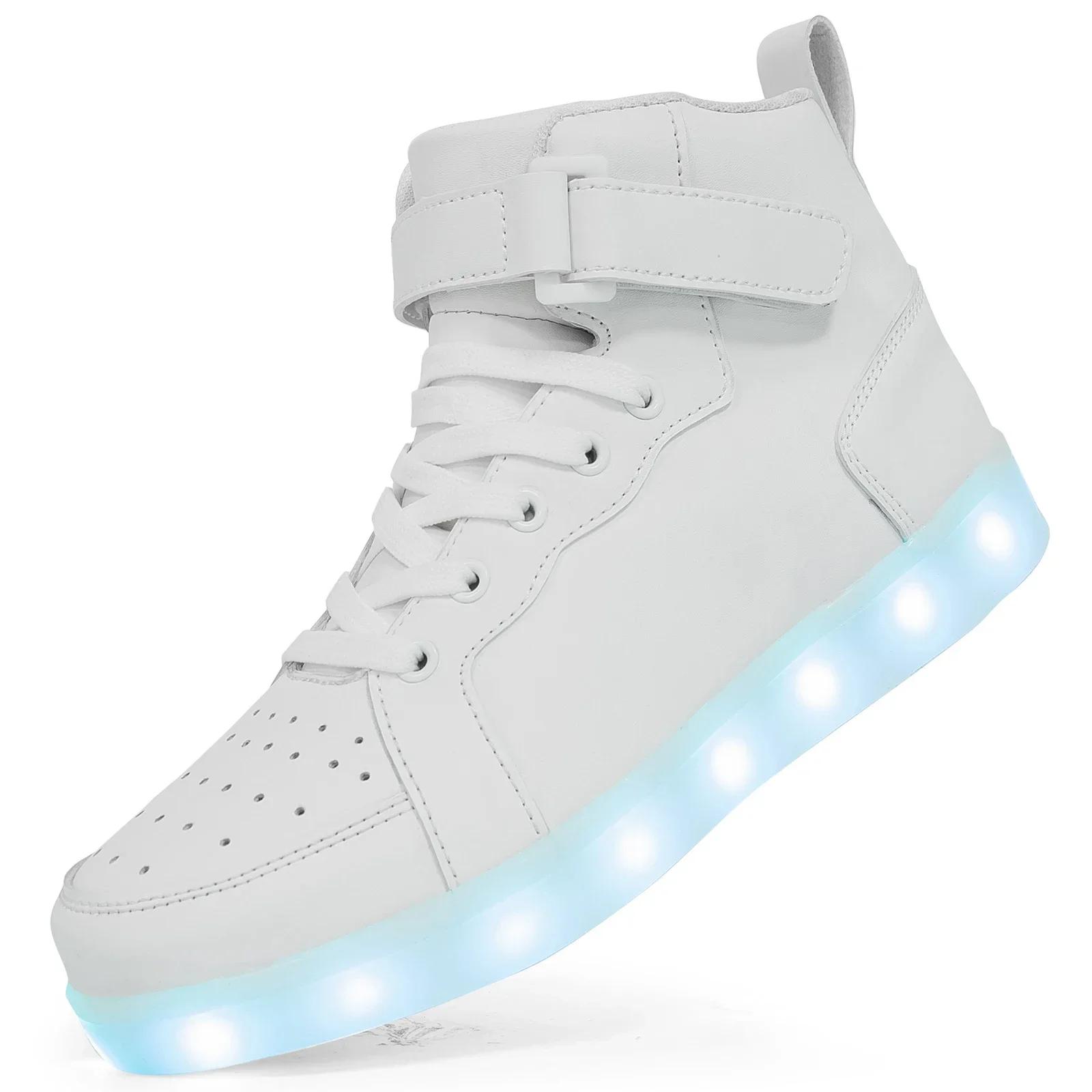 Taille 25-40 enfants baskets lumineuses enfant baskets lumineuses pour garçons filles baskets Led av