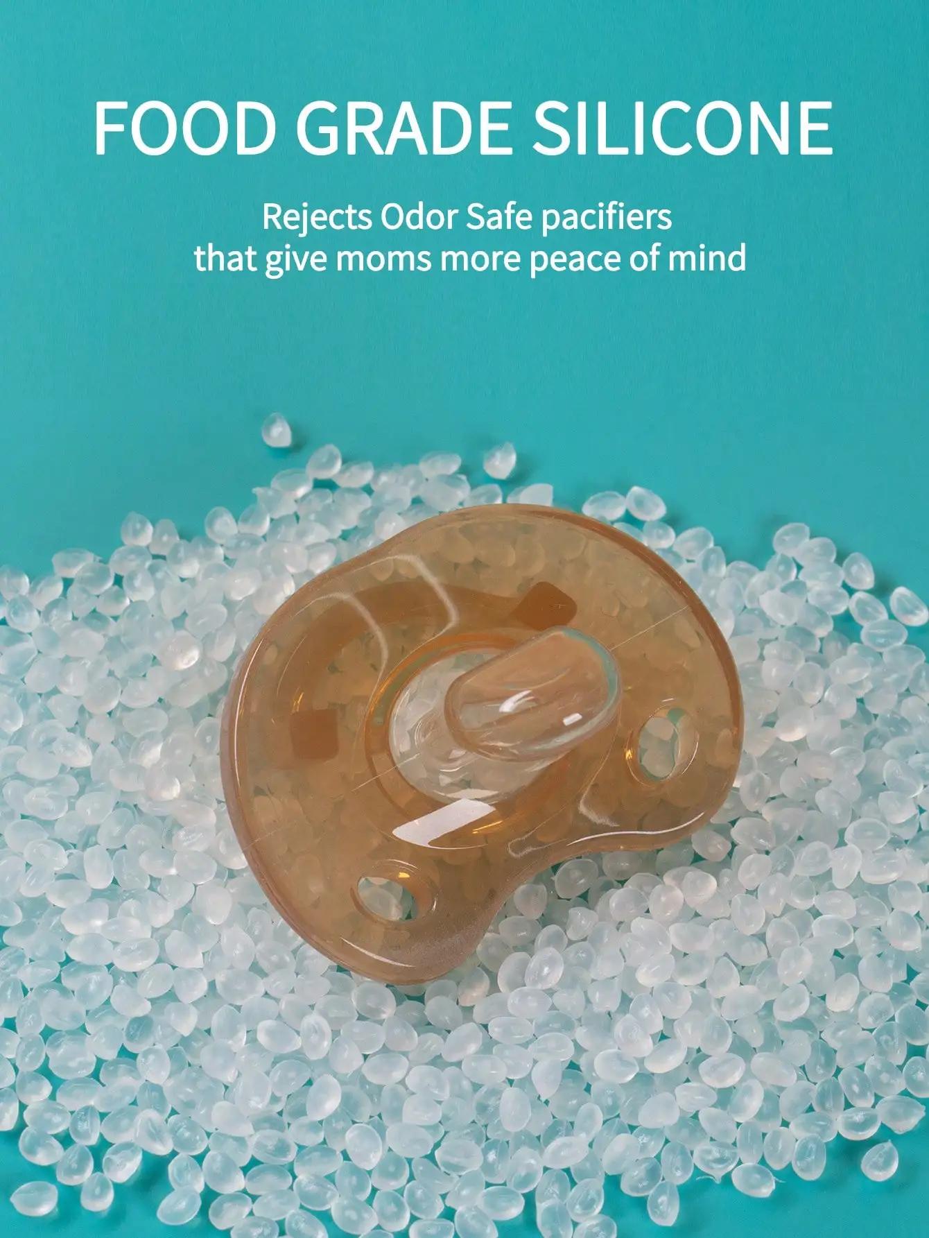 Sucette en Silicone pour bébé, 1 pièce, pour apaiser le sommeil nocturne, plat, doux et respirant, a