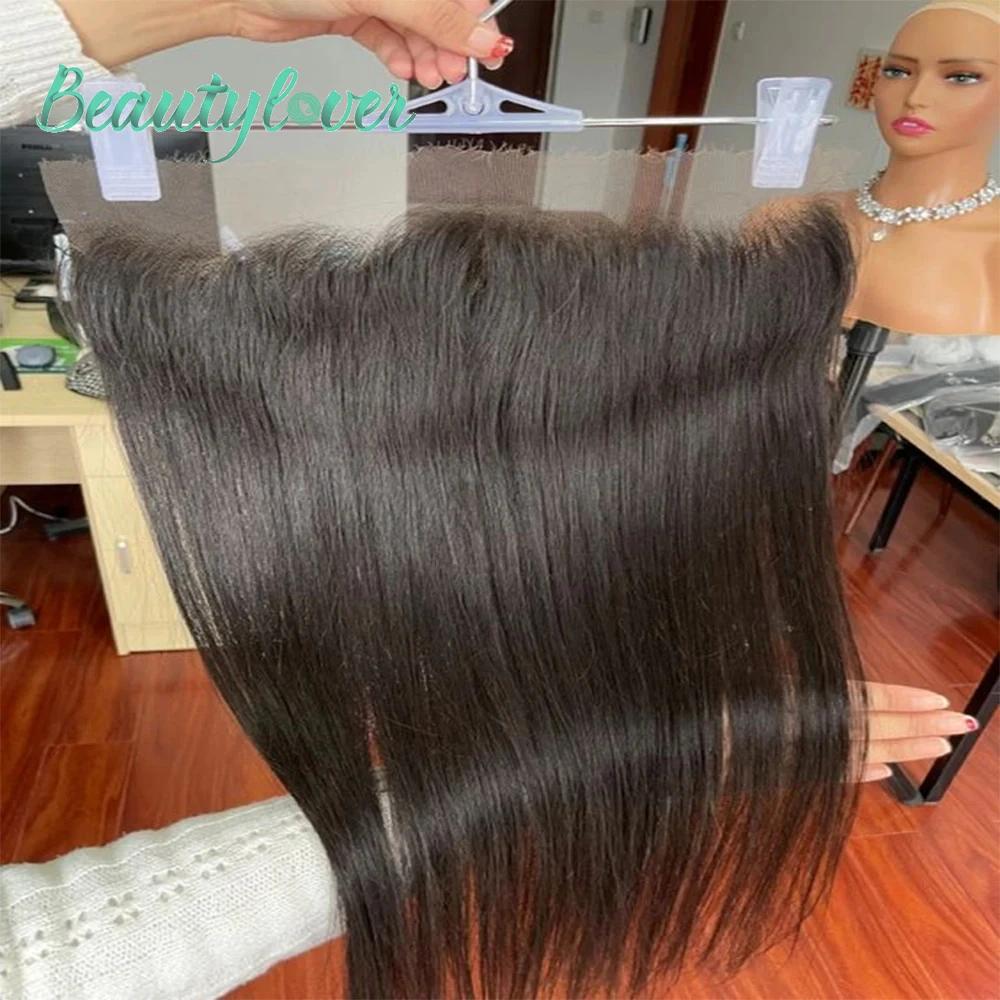 13x4 cheveux humains dentelle frontale seulement dentelle transparente 4x4 6x6 5x5 fermeture de dent