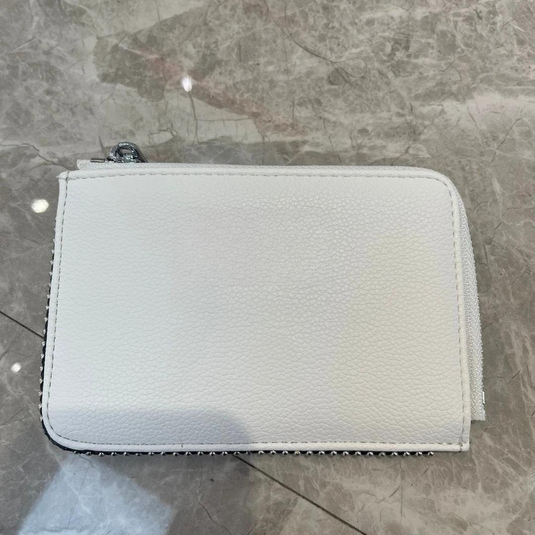 Porte-cartes multifonctionnel de luxe léger français, style rétro, orné de strass, élégant et tendan