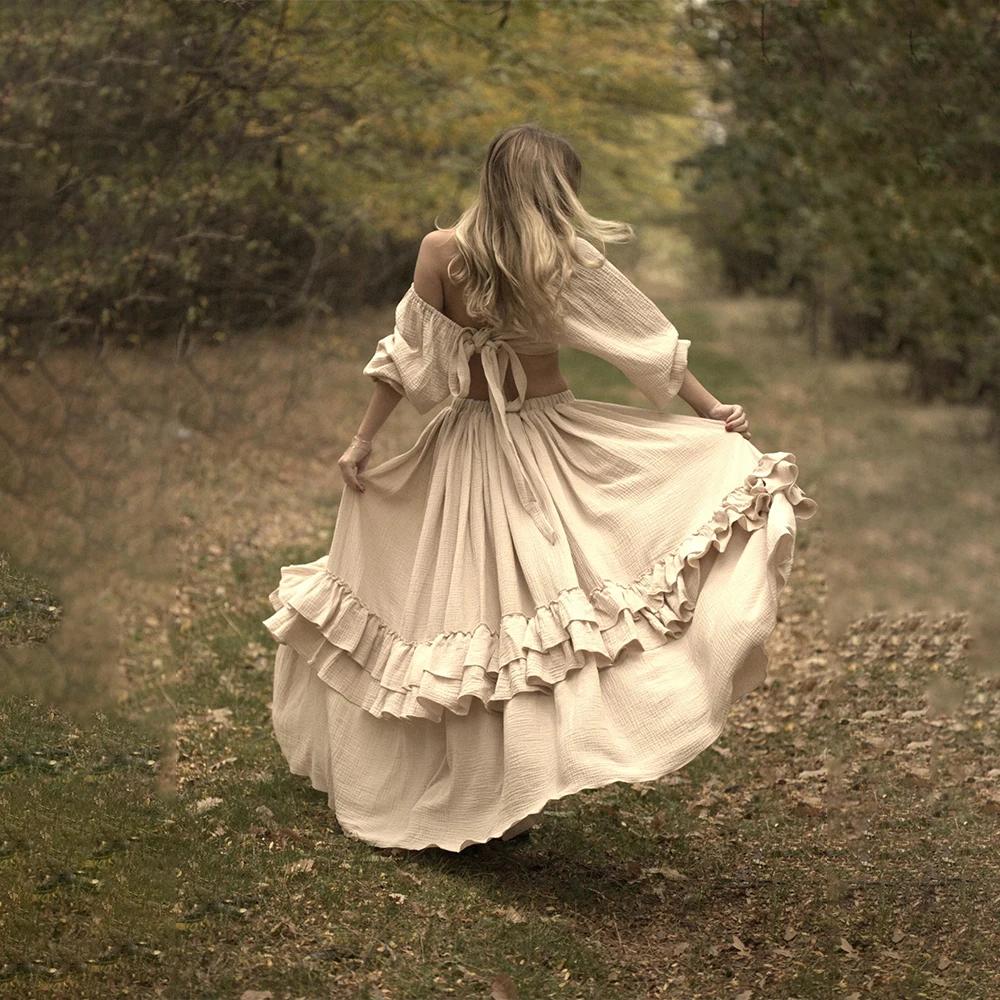 Robe de séance photo de maternité Boho, Maxi robes de photographie de plage pour vêtements de prise