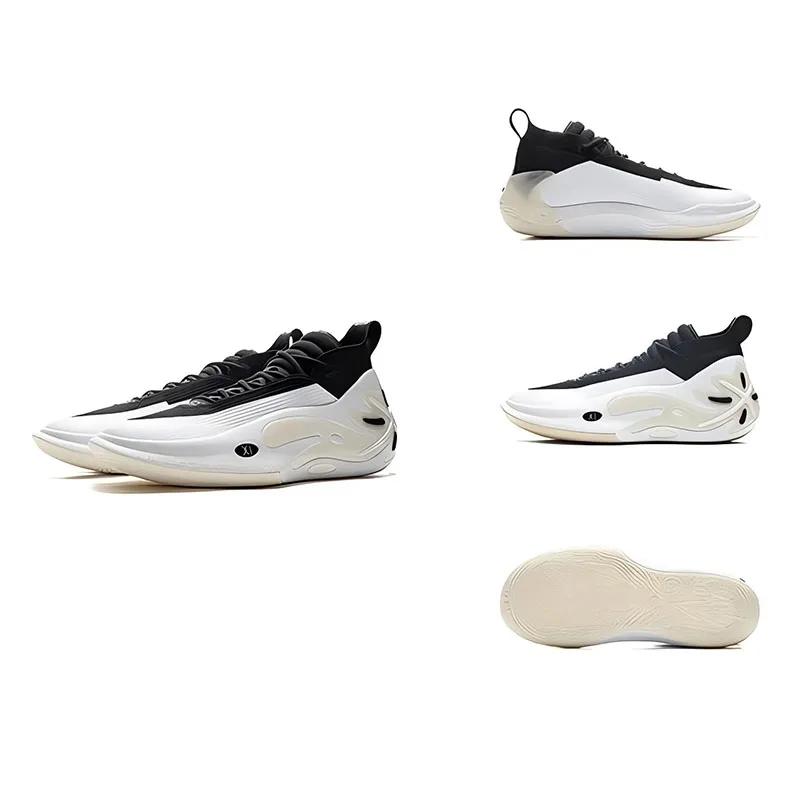 Li-Ning WAY OF WADE 11 WHITE HOT Chaussures de basket-ball professionnelles pour hommes, semelle en