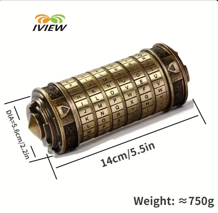 Code jouets métal Cryptex serrures Da Vinci jouets éducatifs cadeau de saint valentin cadeaux de mar