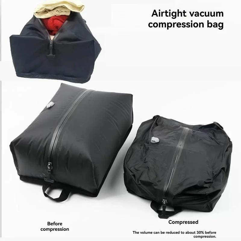 Sac à dos de voyage à pompe à air intégrée scellé sous vide, sac à dos de voyage extensible, équipé